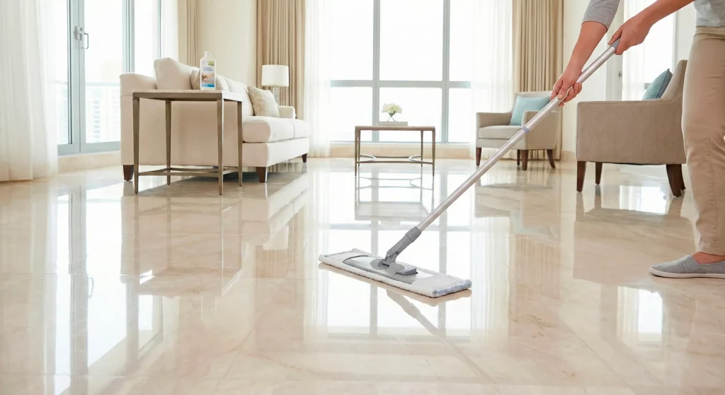 Cómo mantener un suelo de mármol brillante sin pulirlo cada año